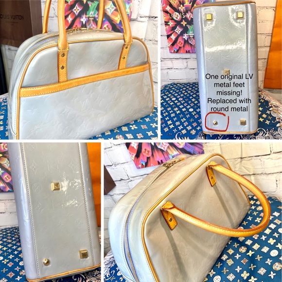 Louis Vuitton Ice blue Vernis tompkins bag - Picture 10 of 16